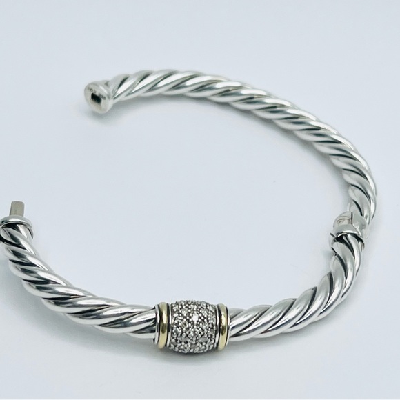 DAVID YURMAN Sterling Silver
Diamond 6mm Metro Cable Station - Picture 6 of 11